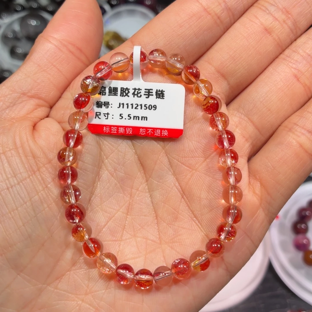 手链水晶未镶嵌锦鲤胶花5.5