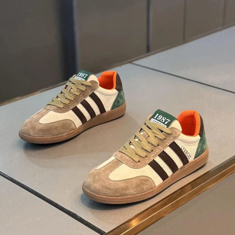 德训鞋男鞋夏季透气小众原创休闲板鞋青少年2025新款运动阿甘潮鞋