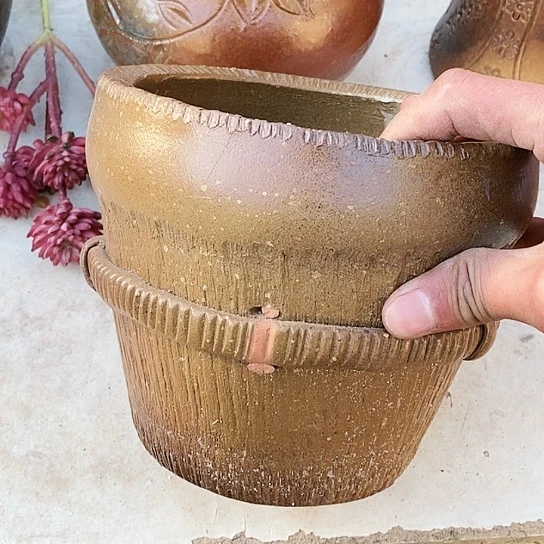 【闪购商品】紫砂花盆瑕疵17.15花盆无孔