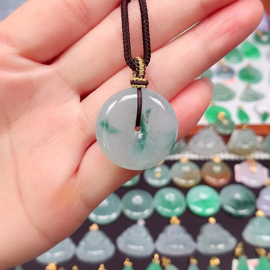 翡翠颈饰未镶嵌天然翡翠A货