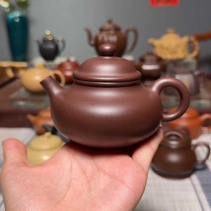 茶壶紫砂容天老紫泥 200cc