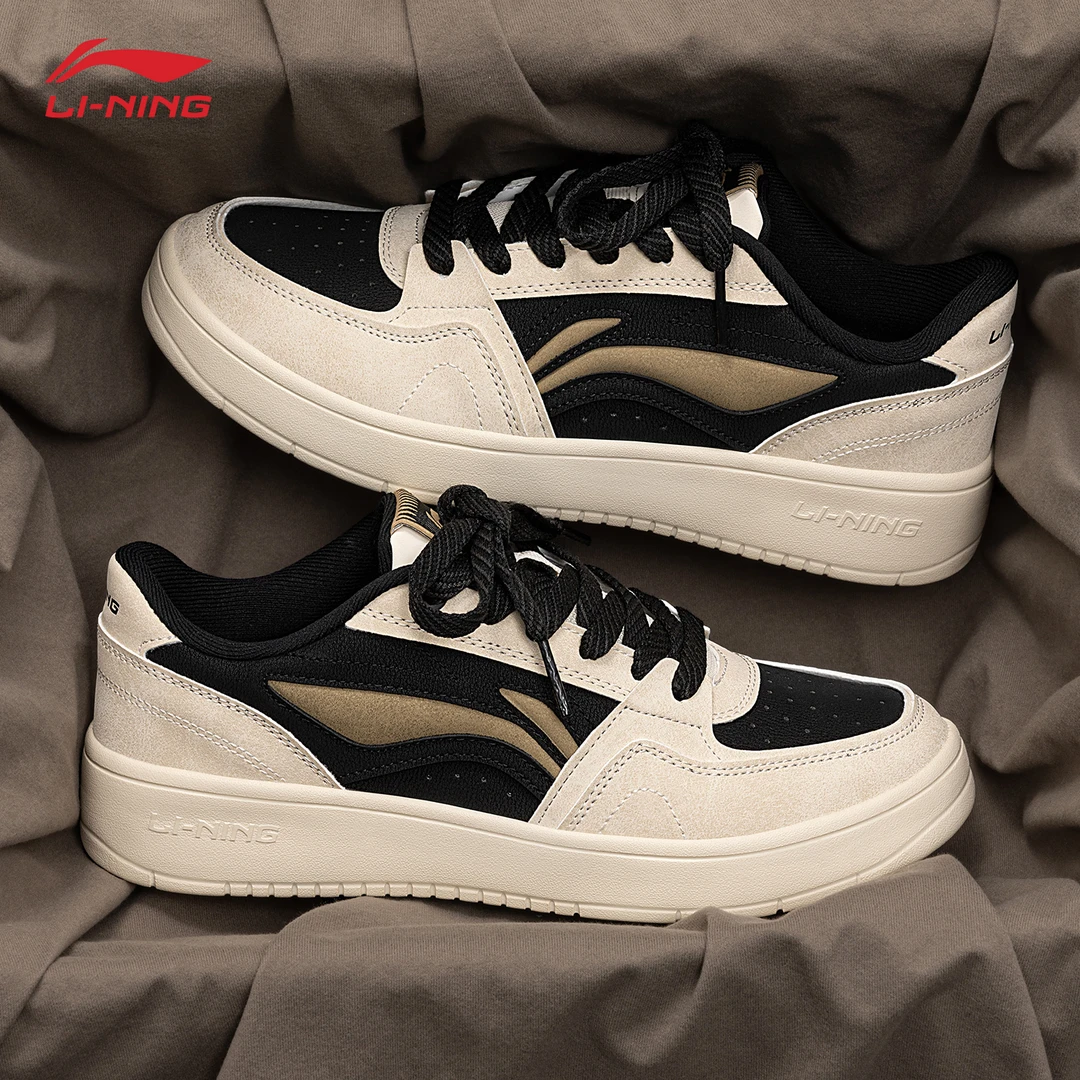 李宁元宝2男款板鞋2025夏季新品低帮透气百搭潮鞋干净高级休闲鞋