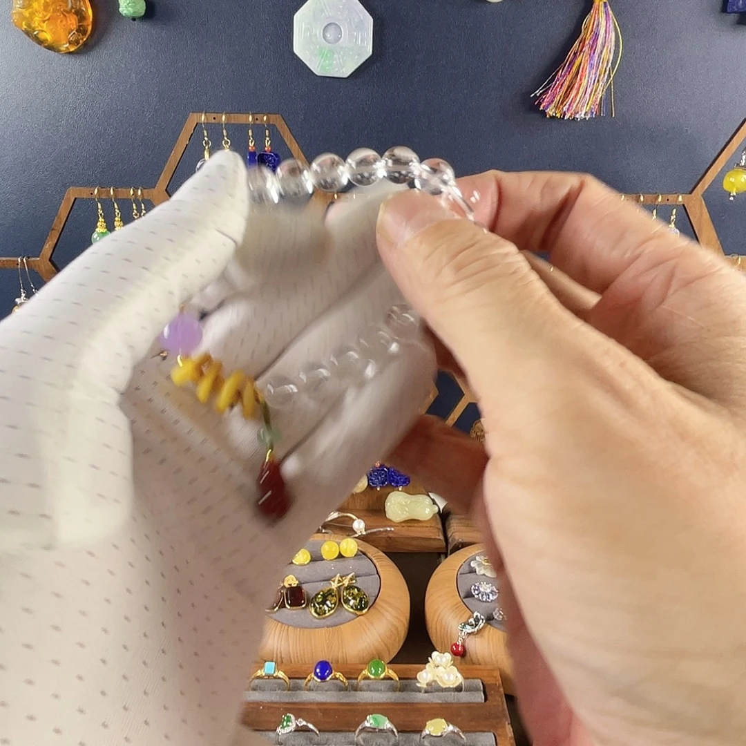 未镶嵌水晶手链白色水晶设计手串