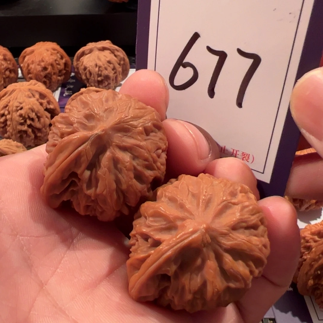 文玩核桃把件全品宫灯一帆风顺37尺寸677号