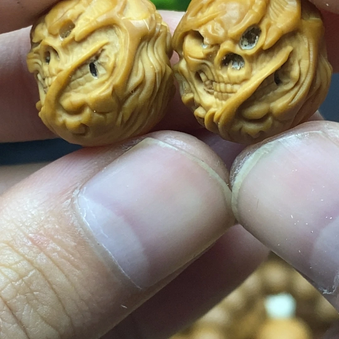 猴头核桃吊坠骷髅魂僧