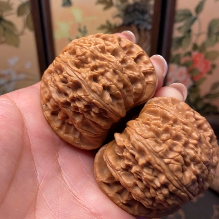 吊坠文玩核桃白狮子
