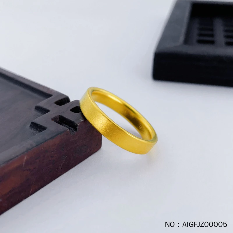 古法光圈戒指素圈戒指固口圈戒光面四方戒指