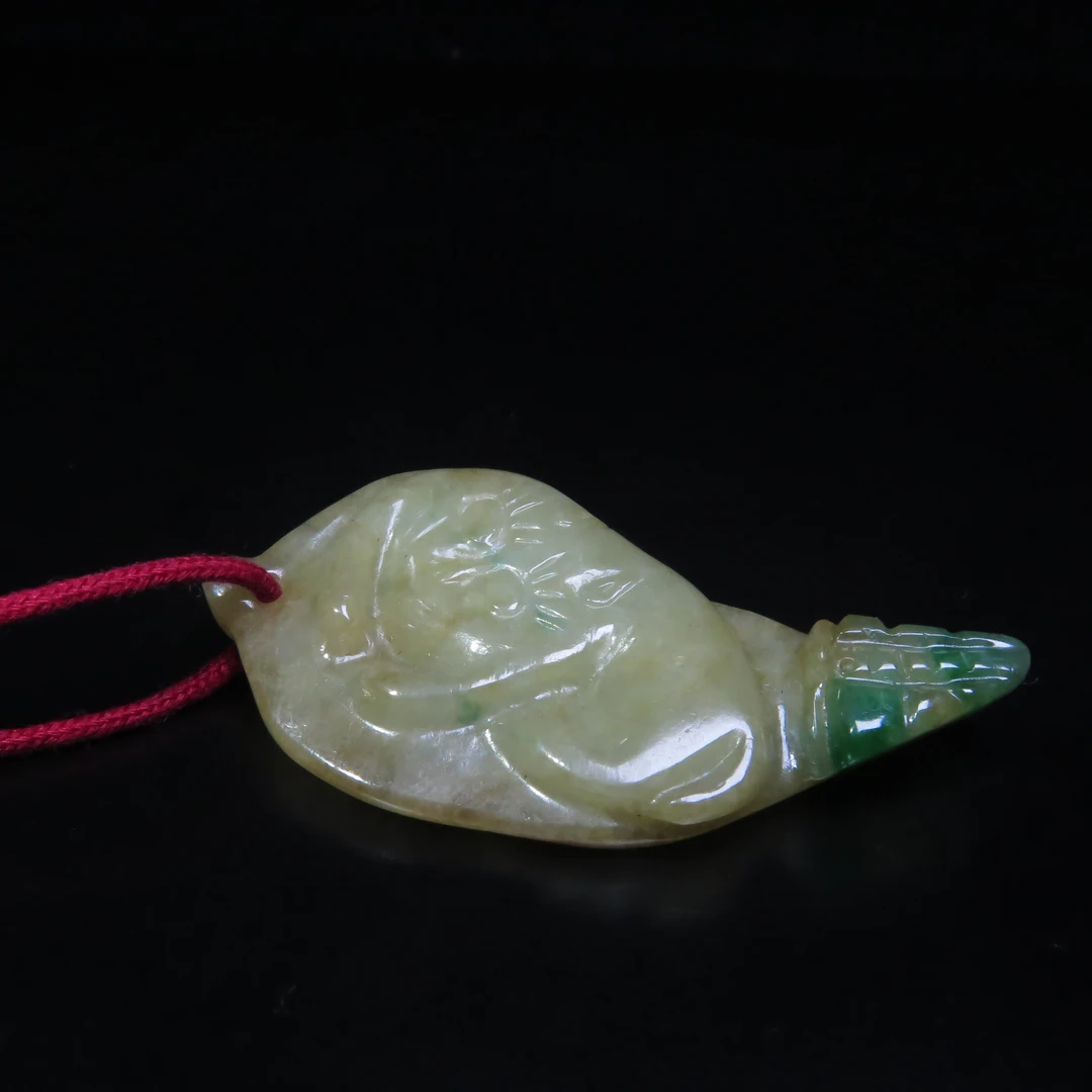 民国翡翠獾挂件/MZ496082/翡翠/民族文物