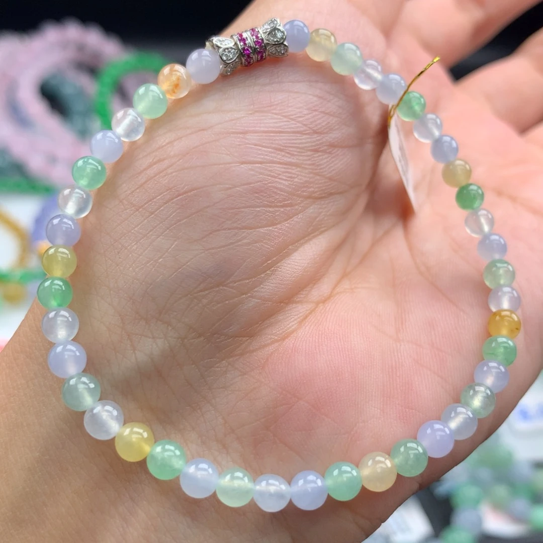 翡翠未镶嵌毛衣链