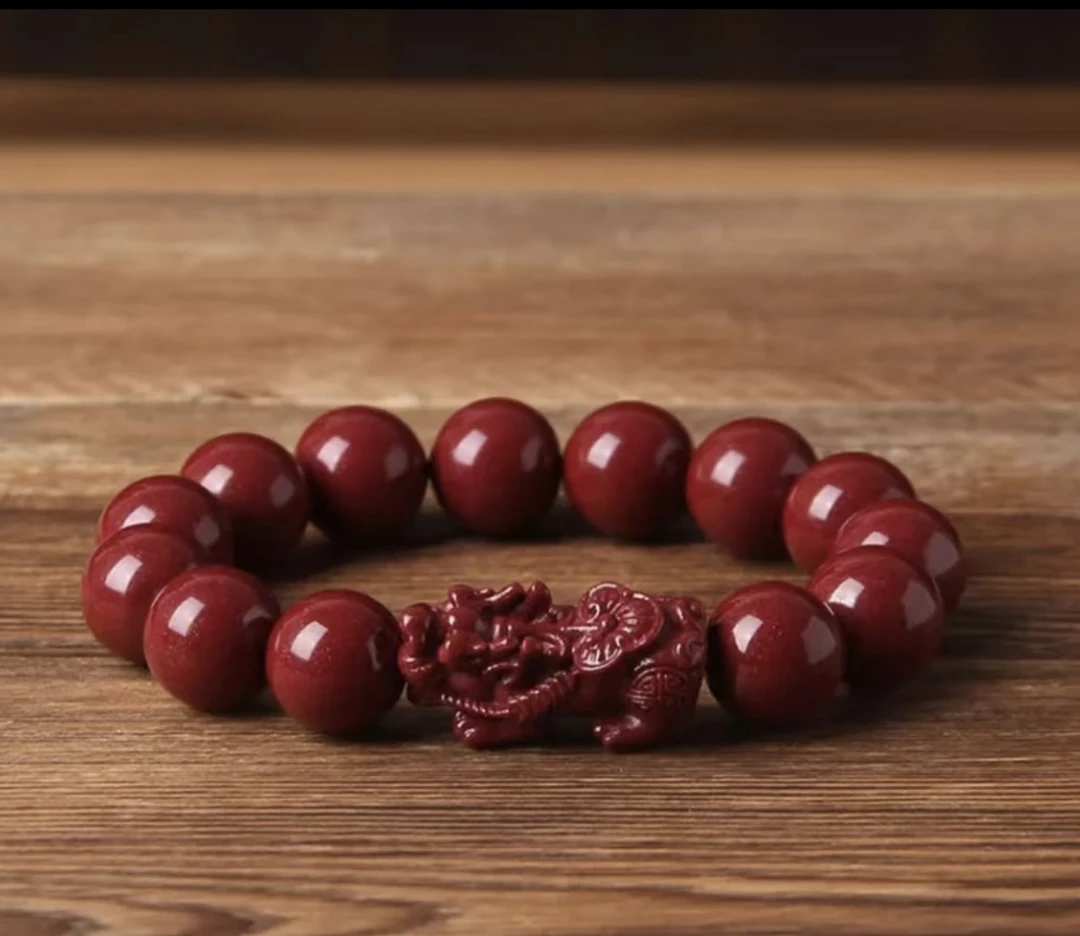 含辰砂工艺品33貔貅手链12mm正品高含量朱砂手串紫金砂素圈