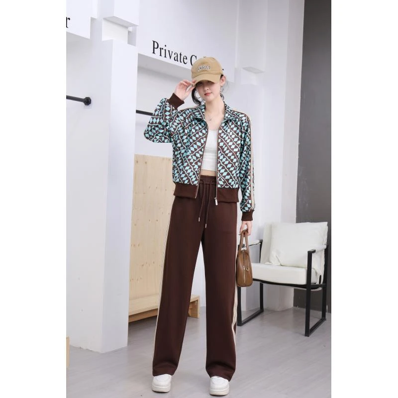 （编号27）2025春季时尚减龄遮肉百搭休闲宽松上衣 套装-925/926