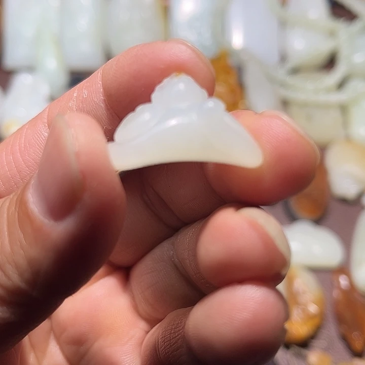 清***.和田玉未镶嵌吊坠(不含链)