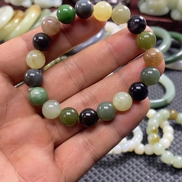 和田玉未镶嵌手链