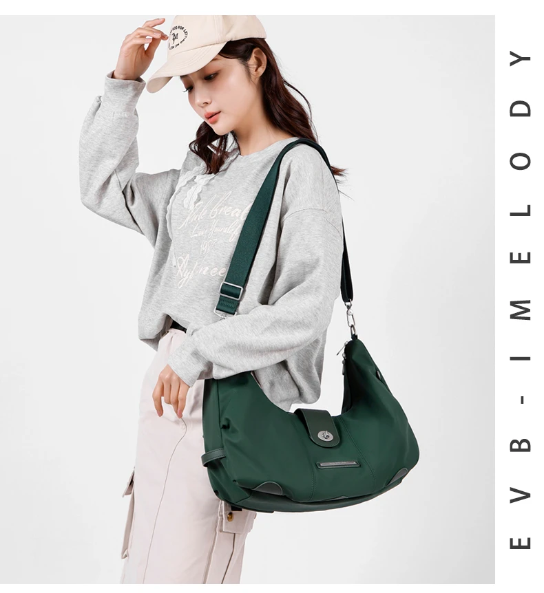 EVB 时尚百搭单肩包2025高颜值ins简约腋下包休闲潮流斜挎包包