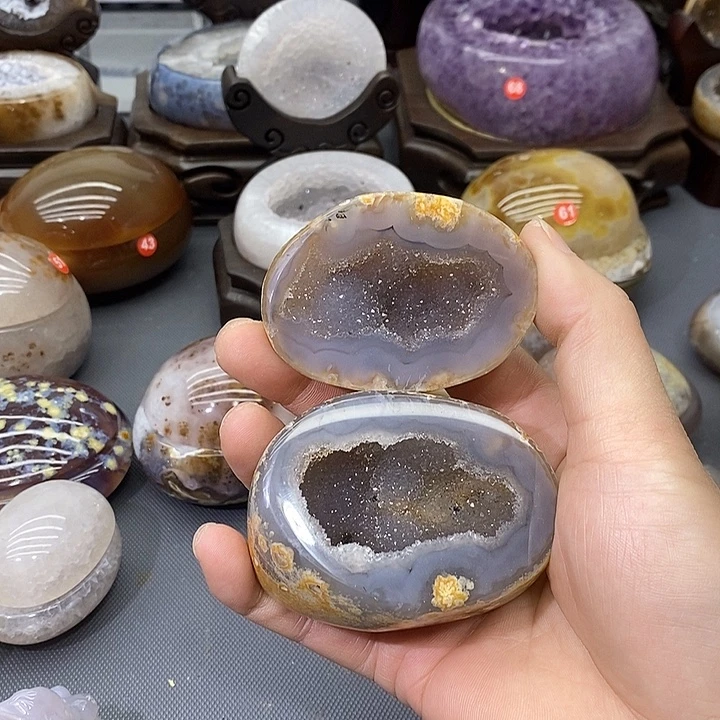 未镶嵌紫晶摆件聚宝盆