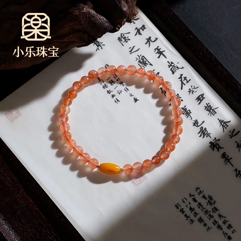 温柔风南红轻奢显白单圈女式手链多样性发一-10180