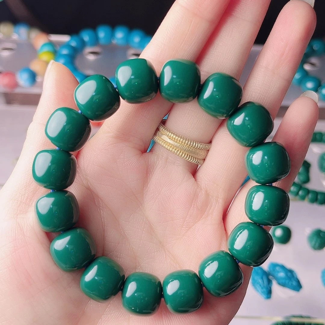 石材卡13加尺寸的老形手串