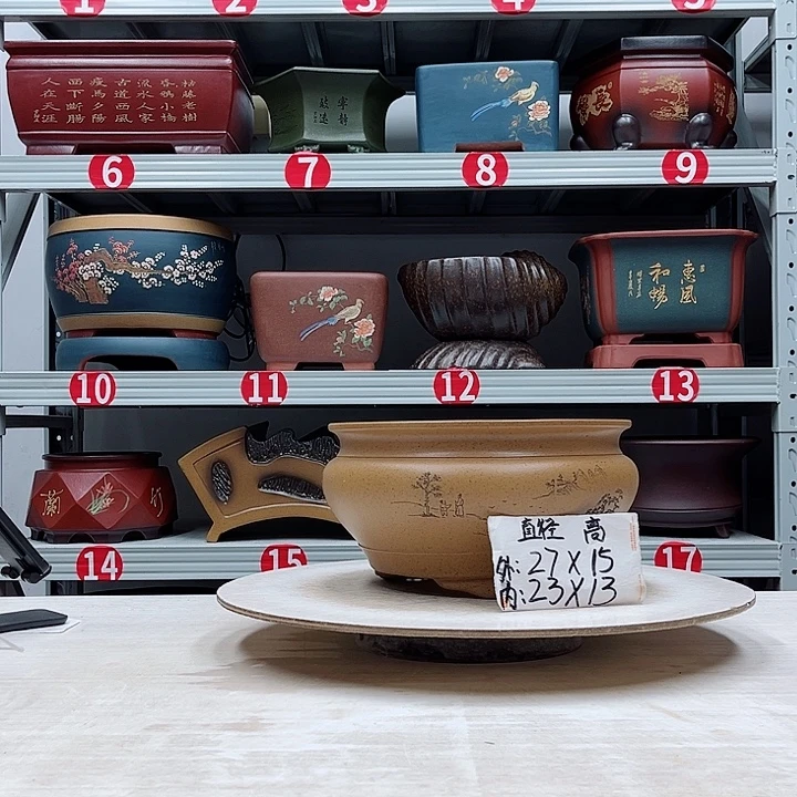 紫砂花盆紫砂花盆