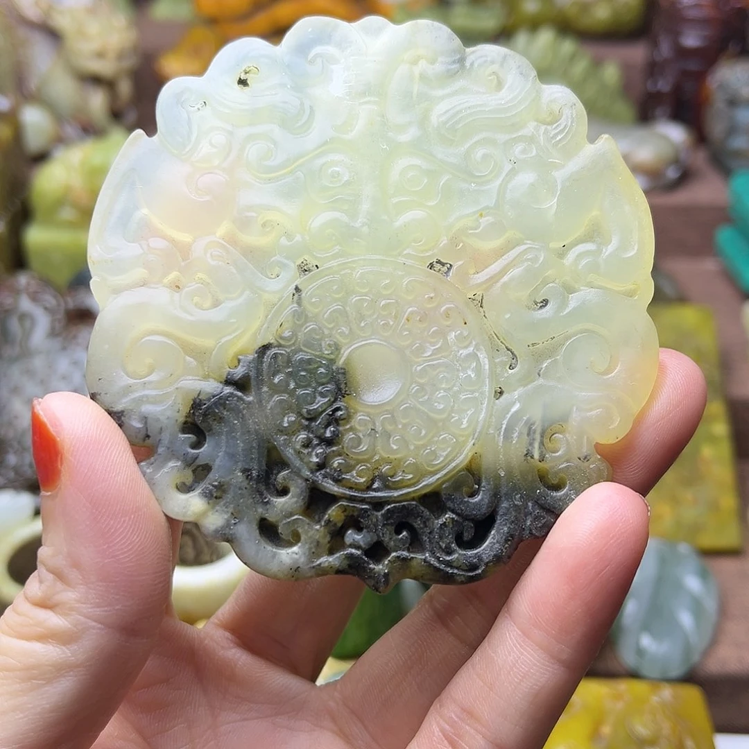 白玉菩提吊坠124。。