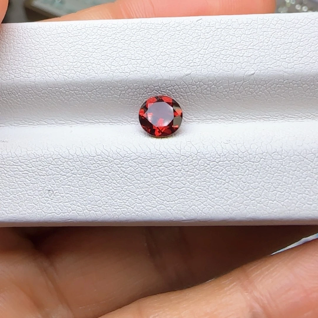 石榴石珠宝半成品未镶嵌K*I天然 圆6mm