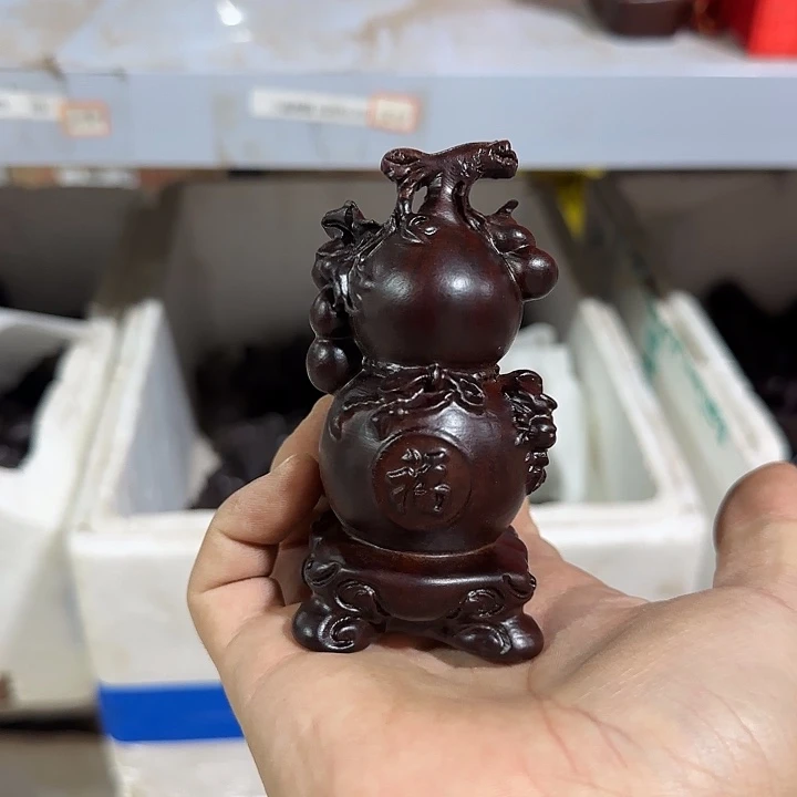 木黑檀木10牡丹葫芦一个