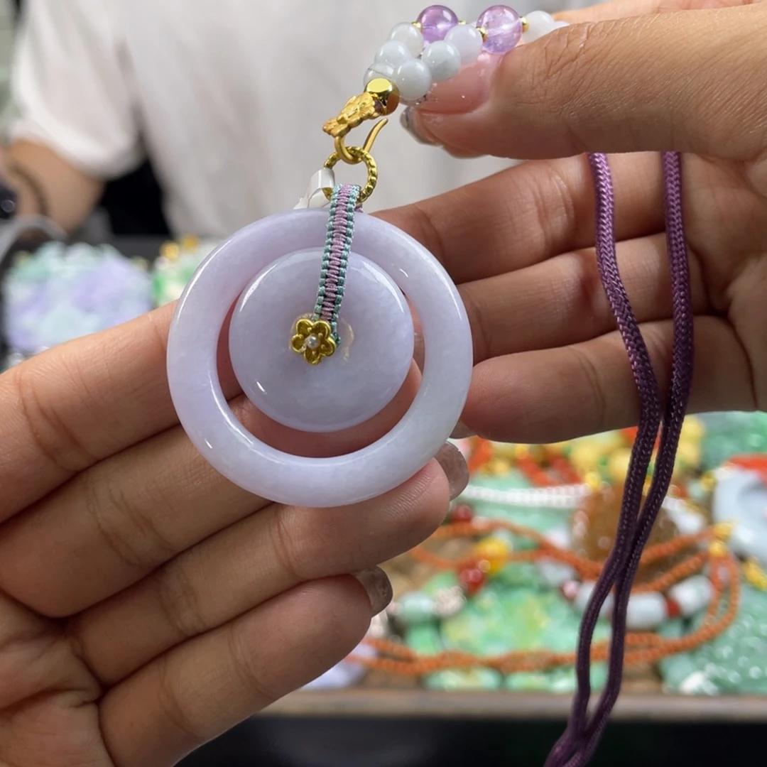 翡翠未镶嵌颈饰代编织