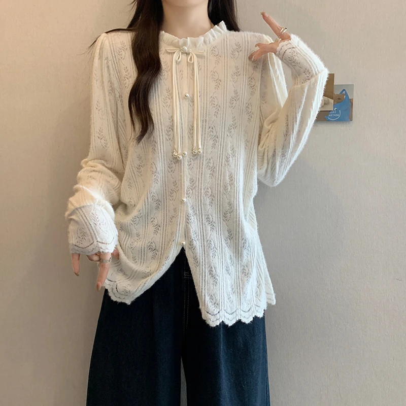 2025秋款胖mm大码女蕾丝磨毛衬衣百褶长款半身裙套装A2729+23239