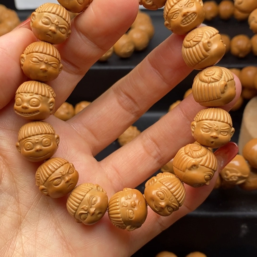 猴头核桃吊坠哪吒猴头