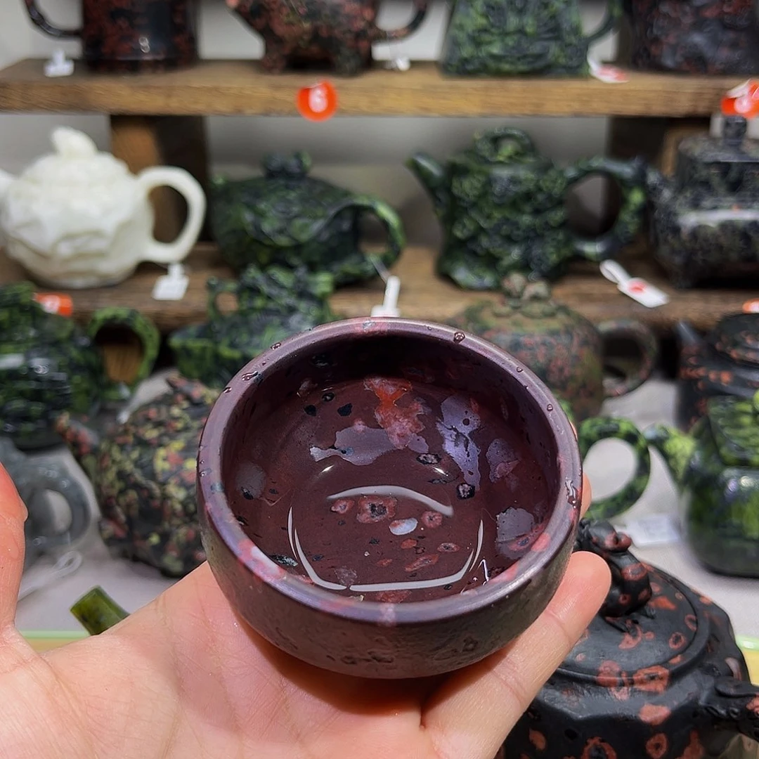 梅花石安山玉精品杯65cc