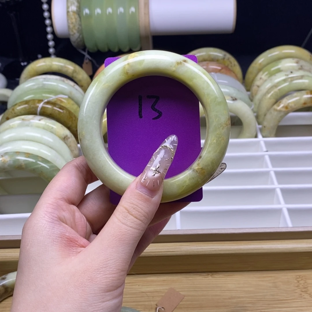 蛇纹石玉未镶嵌手镯59.3