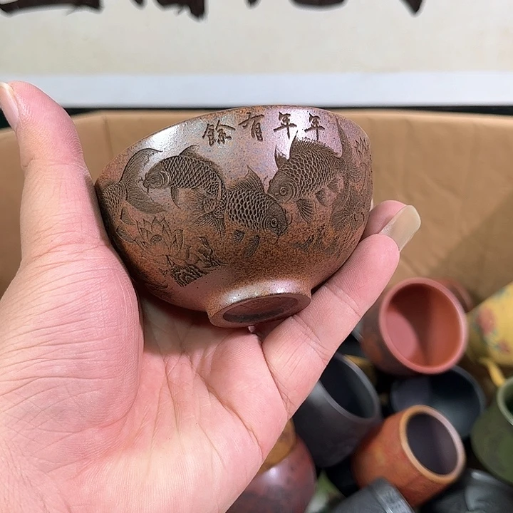 茶杯紫砂全手工紫砂主人杯