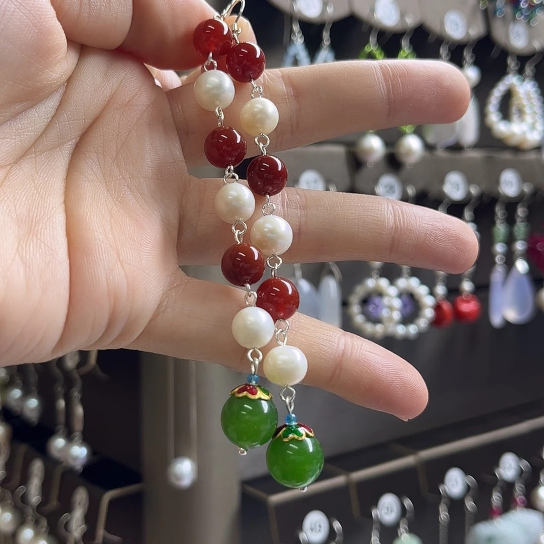 啷***啷无925银博雅手作S925纯银耳饰