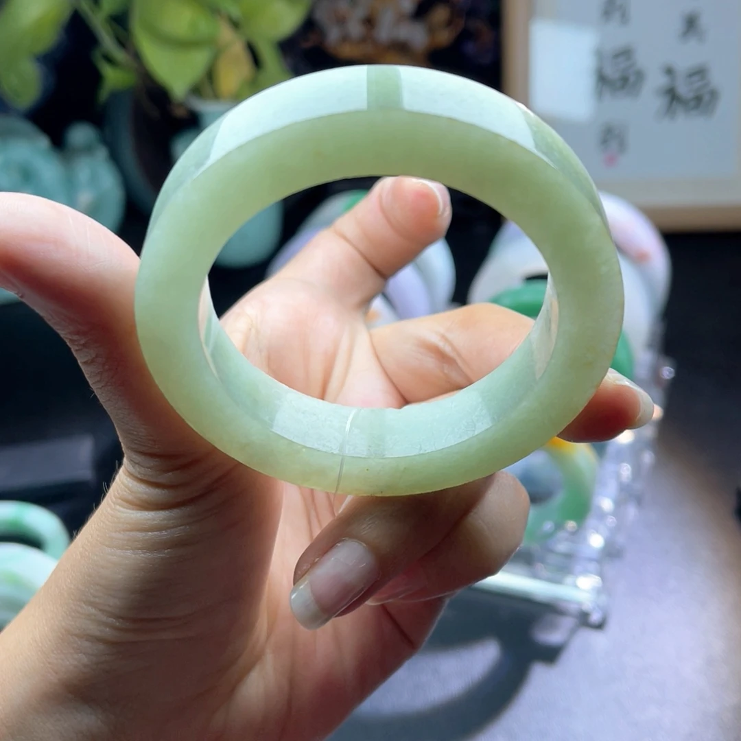 未镶嵌天然翡翠手镯定制定制翡翠