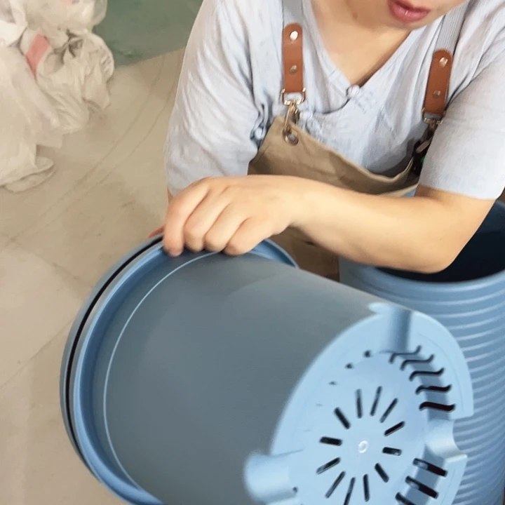 微瑕4号四季口25高21.5蓝色无托9个