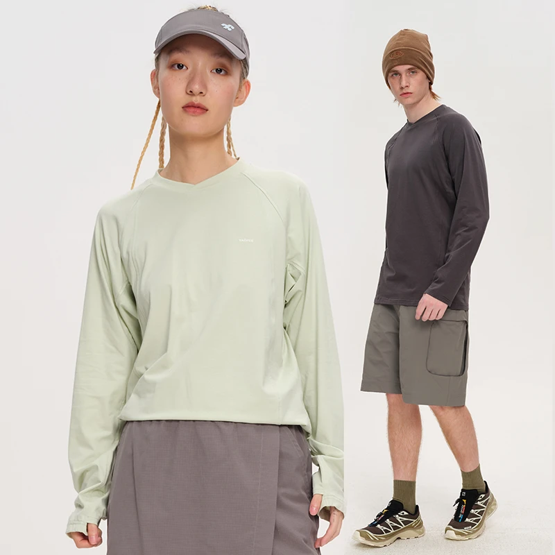 喂牌宽松速干运动上衣女长袖T恤透气跑步健身服显瘦健身瑜伽服