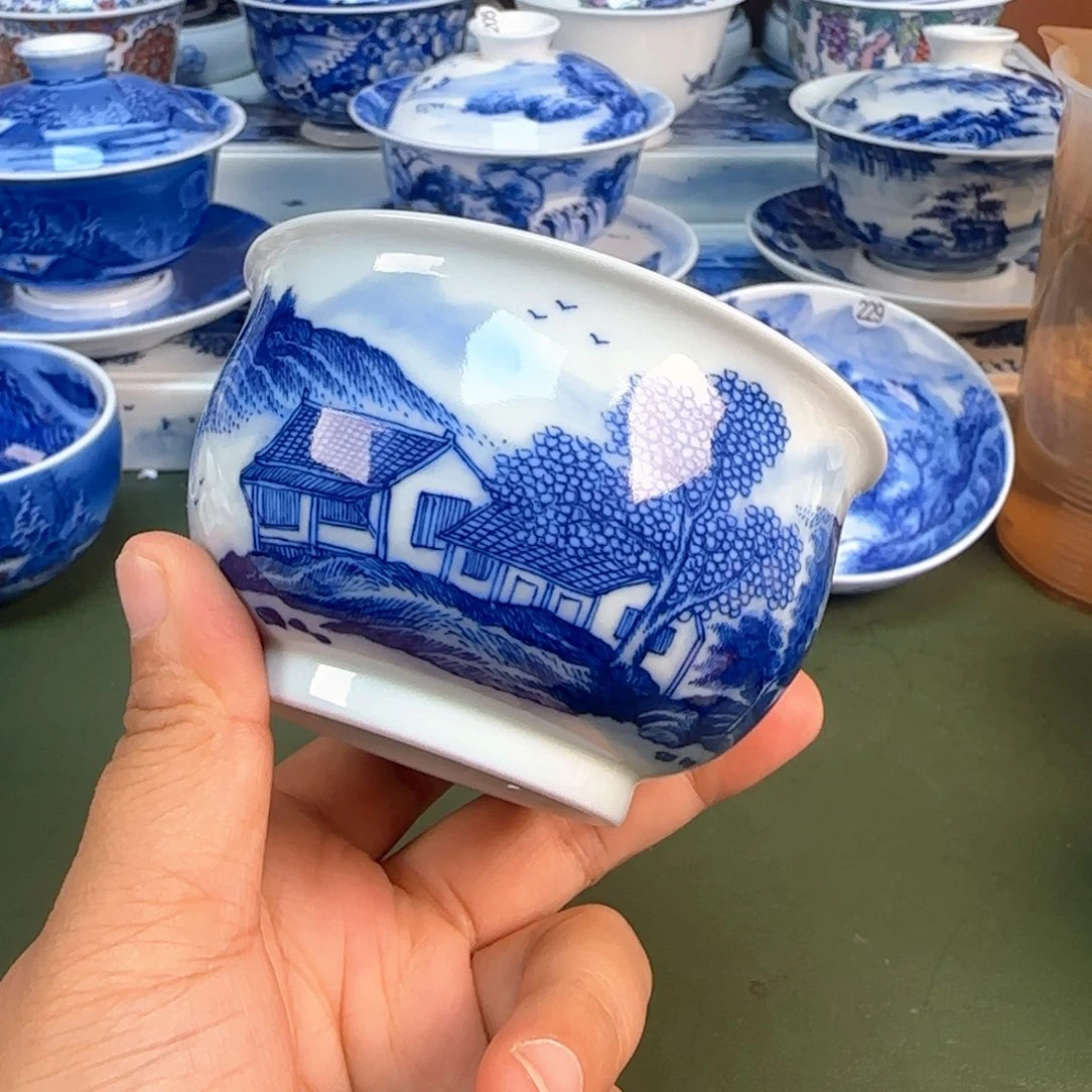 景德镇纯手绘茶具圆圆278