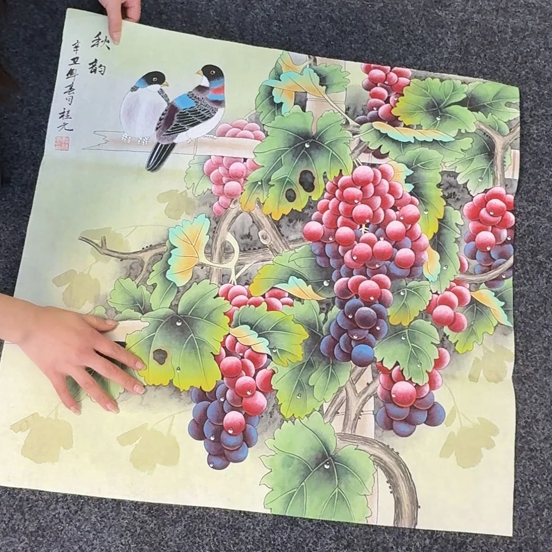 纯手绘国画作品好看
