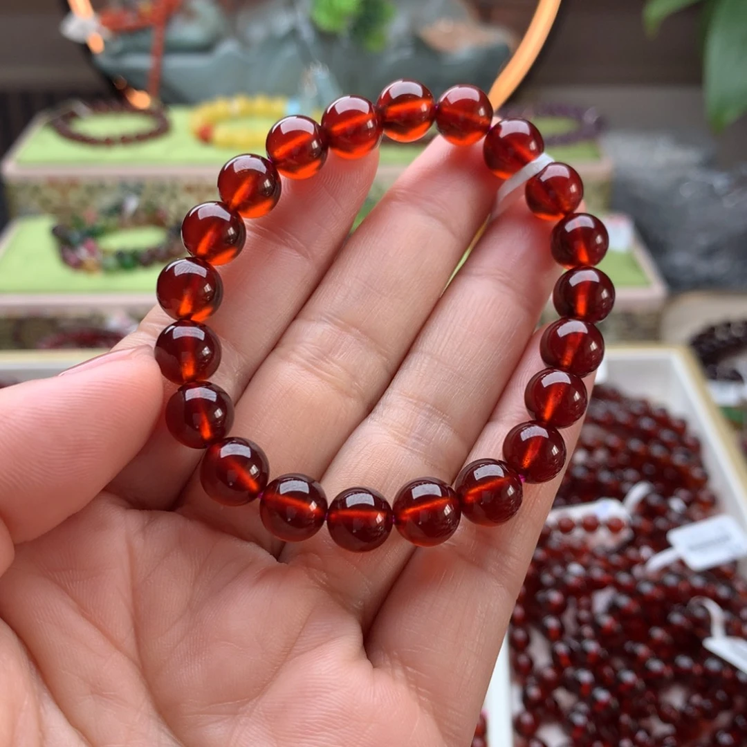 未镶嵌手串石榴石手串9