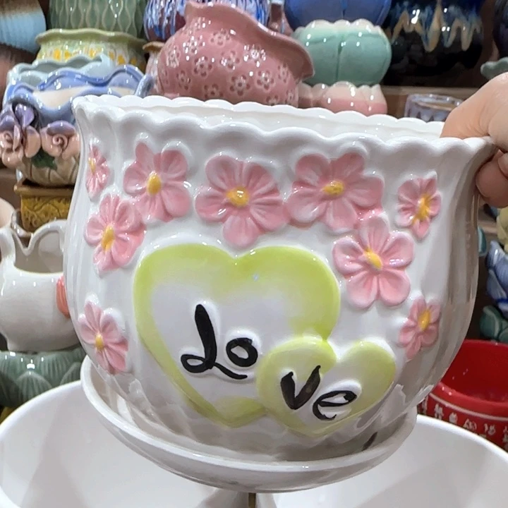 多肉绿植花盆凑9块包邮，有孔