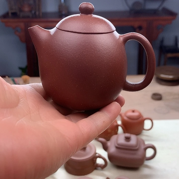 茶壶紫砂小龙蛋130容量将坡泥