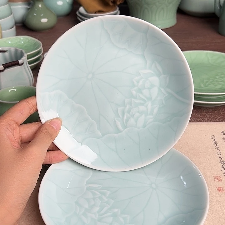 龙泉云间青瓷小米茶器