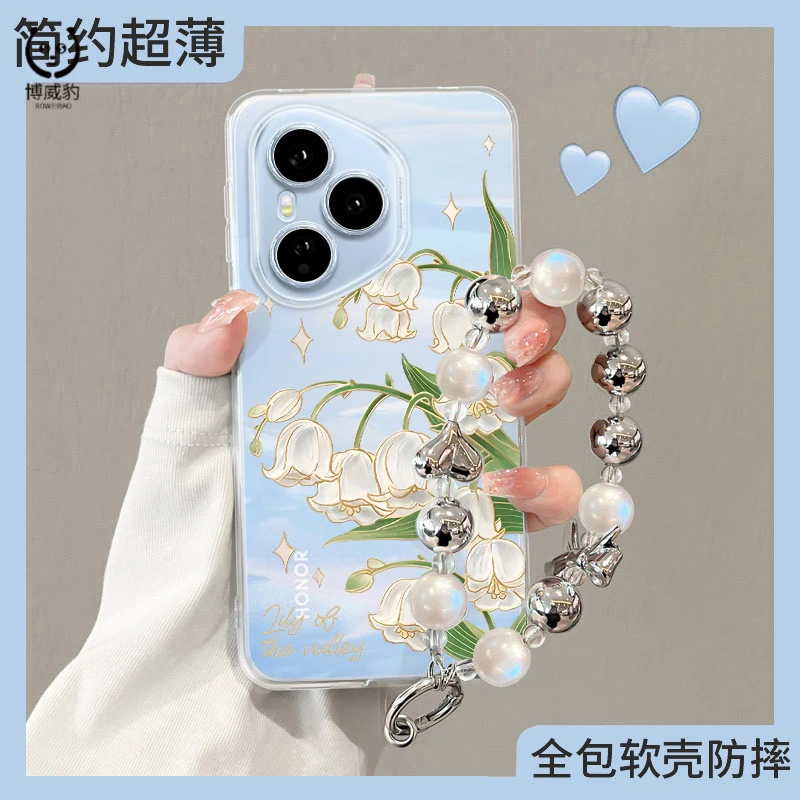 白月郁金适用荣耀400Pro手机壳女款奢华小清新全包荣耀400透明ins