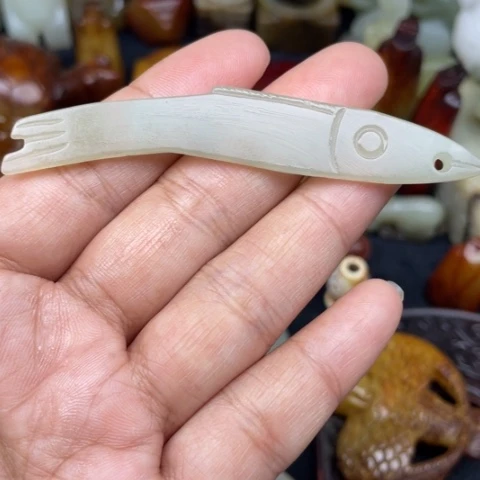 和田玉未镶嵌颈饰47