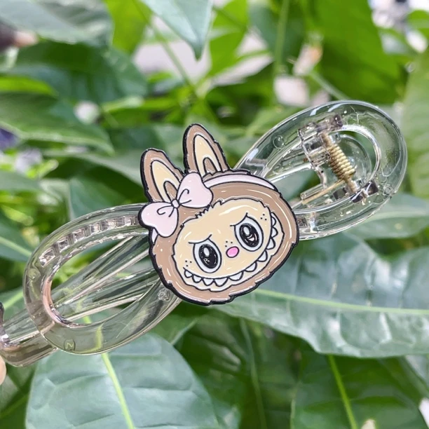 F717咖色啦布布扭扭夹