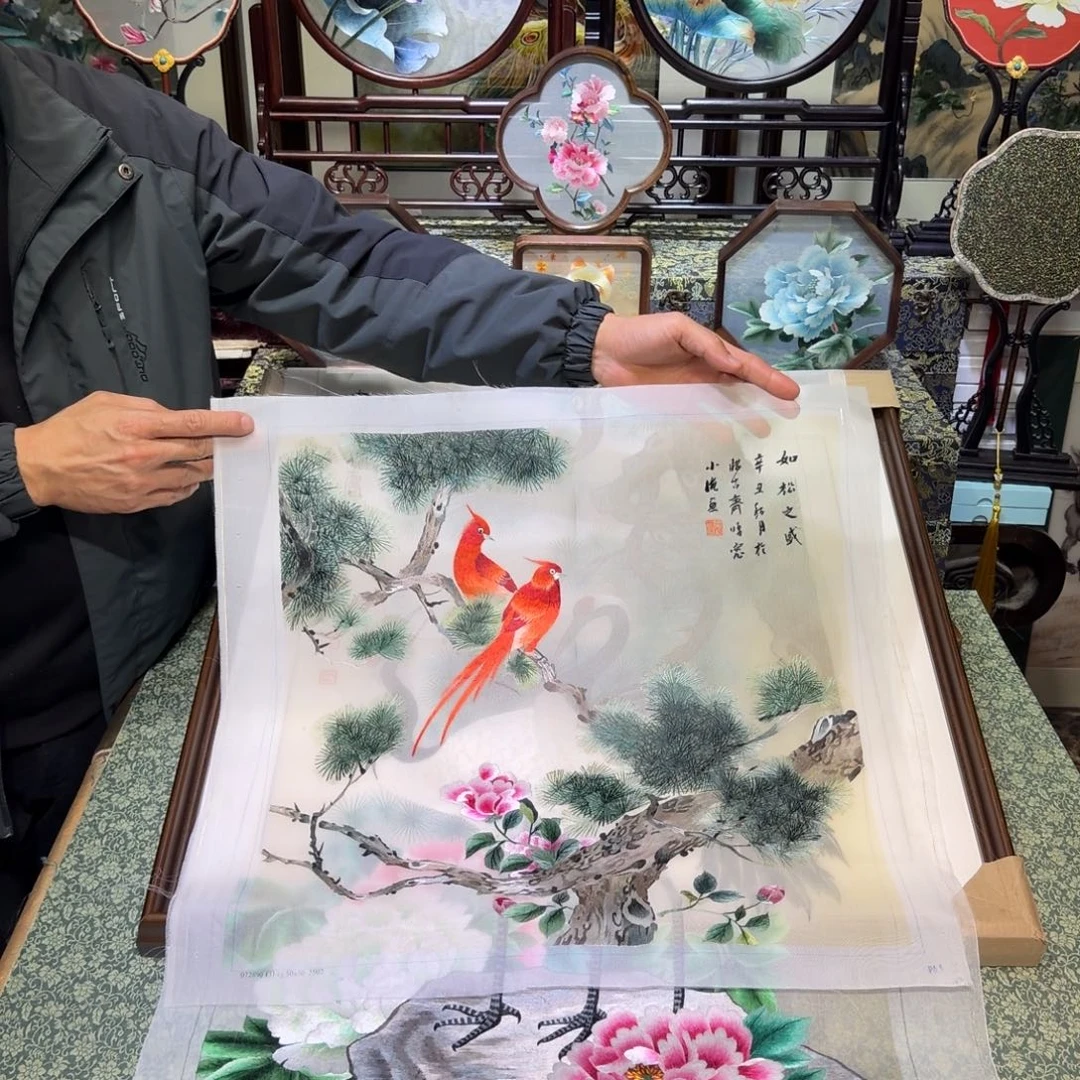 刺绣手工苏绣工艺制作技艺精湛