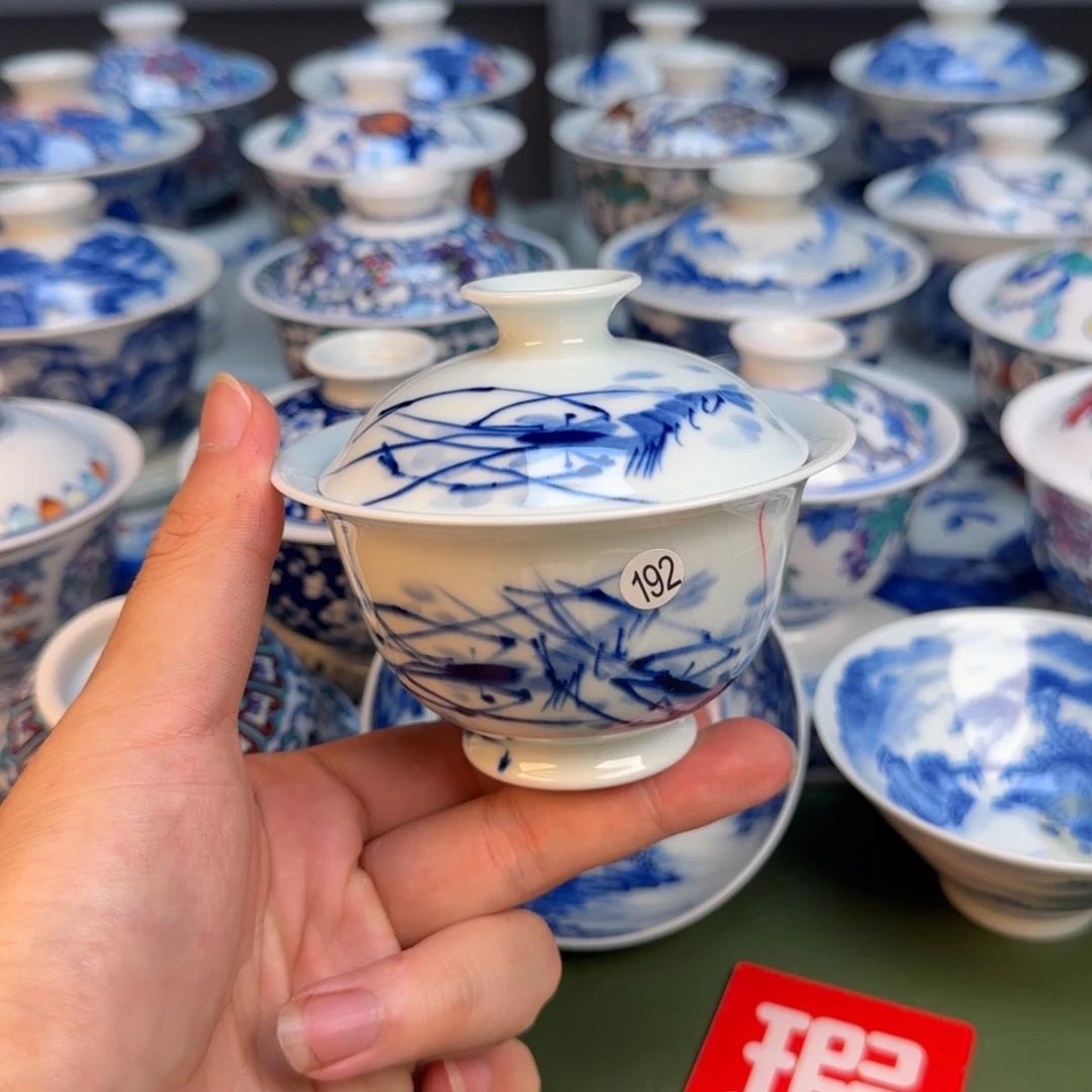 彦祖纯手工手绘茶具192开片