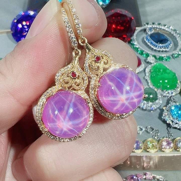 非金属红色蓝色满镶嵌