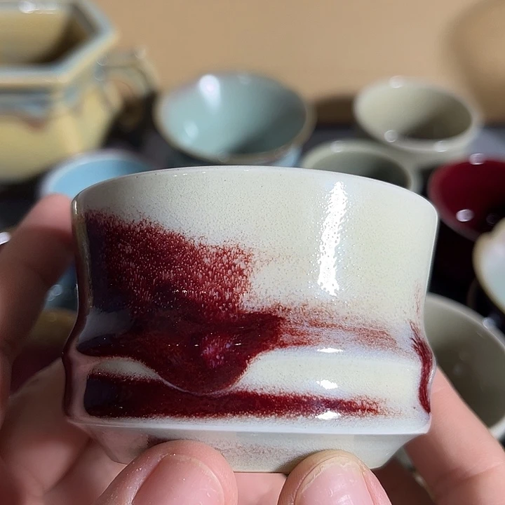 摆件钧瓷杯子钧瓷杯子