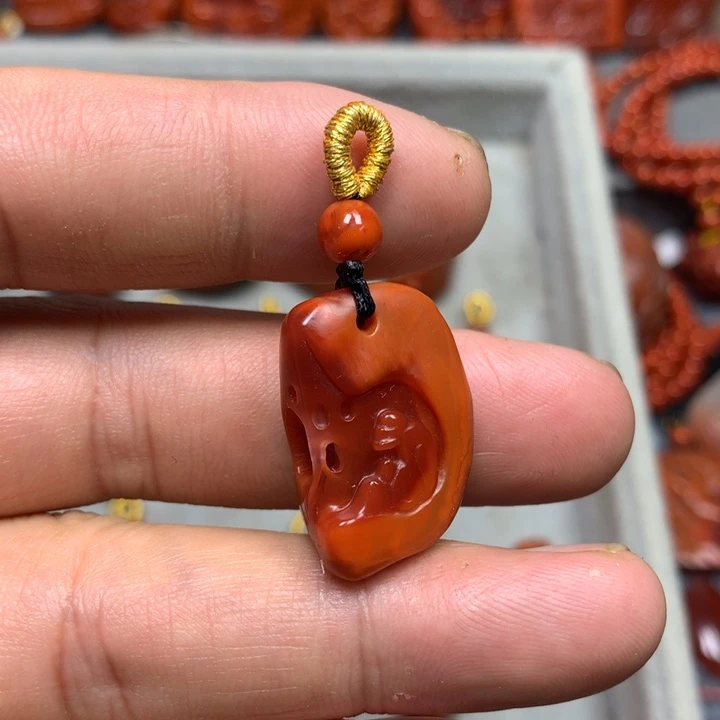 南红玛瑙吊坠(不含链)未镶嵌