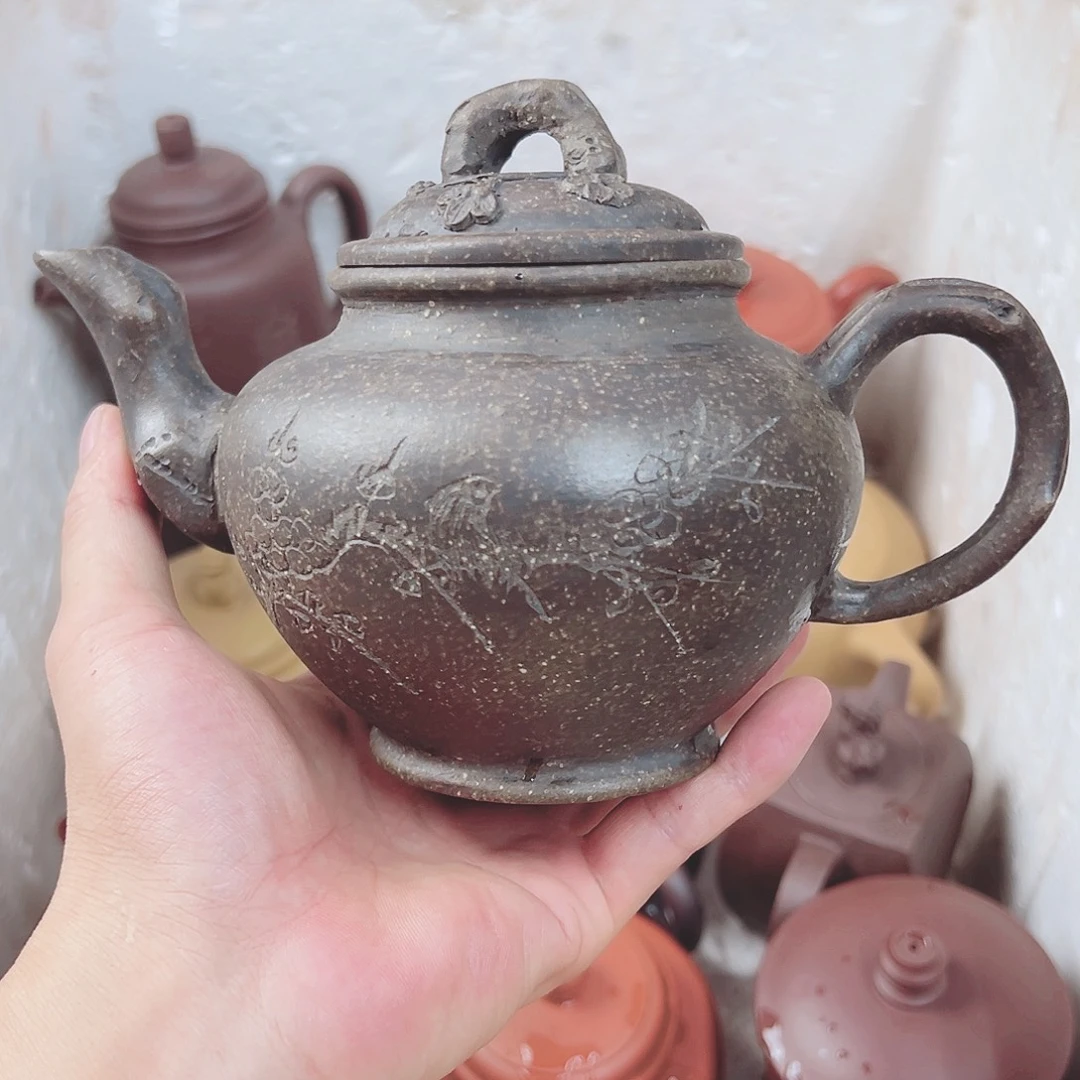 茶壶紫砂宜兴原矿紫砂壶500毫升容量